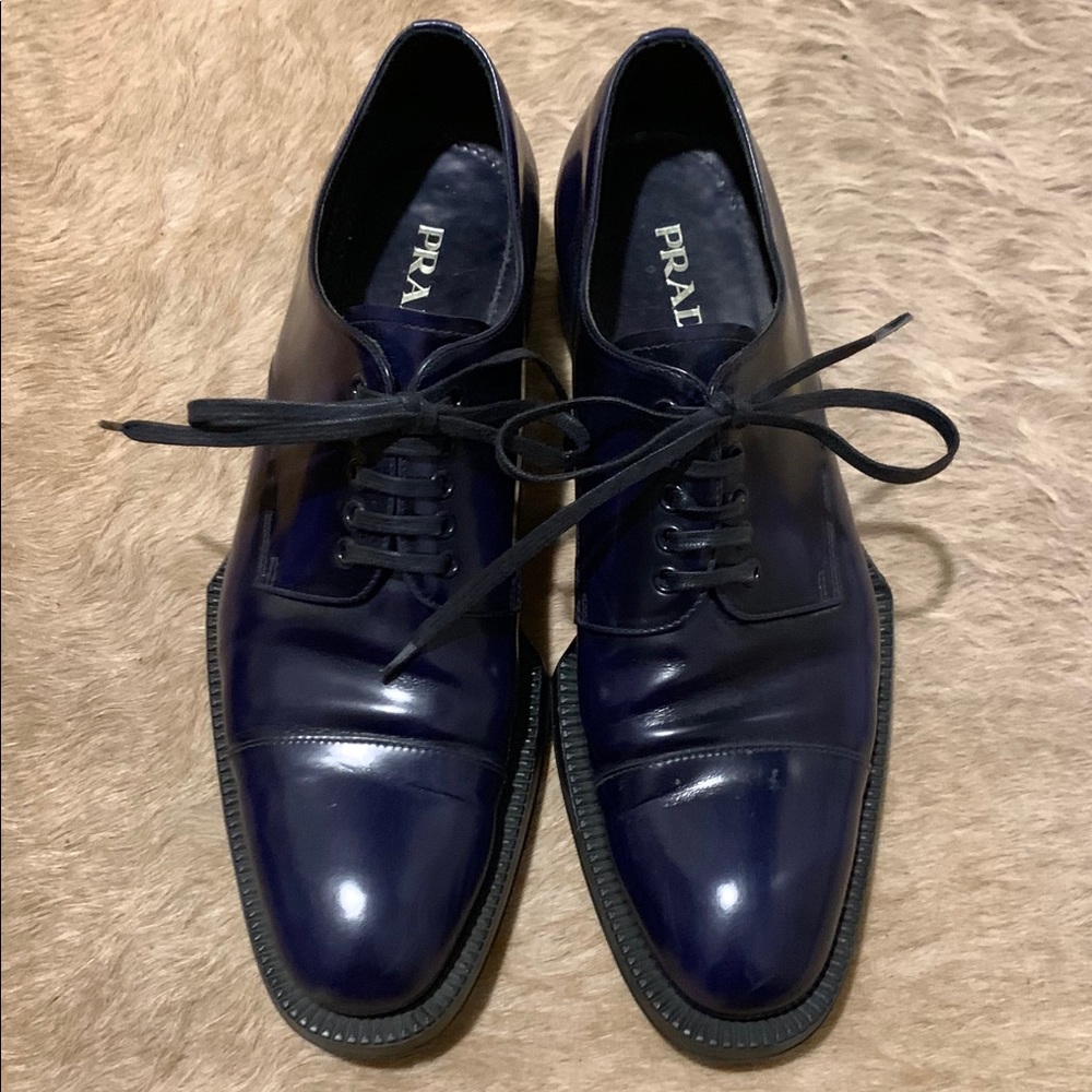 Prada Navy Brogues